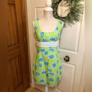Lilly Pulitzer candy green turtle dress